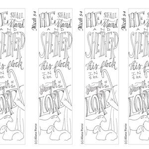 Advent 4 Bible Bookmark / Bible Journal Tag **INSTANT DOWNLOAD ...
