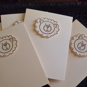 Note Cards Teddy Face