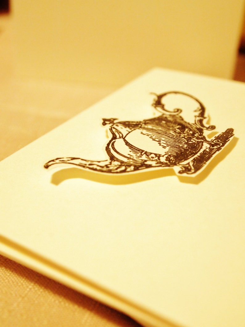 Note Cards Teapot Set Etsy
