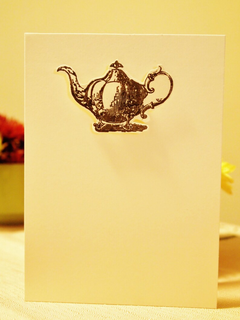 Note Cards Teapot Set Etsy