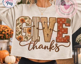Retro Give Thanks Leopard png, Thanksgiving png Sublimation, Thankful Design Leopard Print, Polka Dots, Floral Christian Fall Png, Y2K