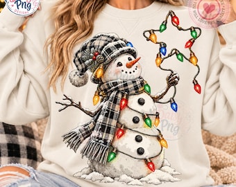 Retro julsnögubbe PNG, vintage god jul PNG, retro nödställd mysig vintergrafik, låt det snöa, semester PNG, glatt och ljust