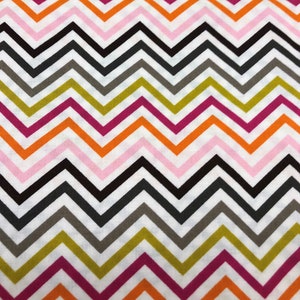 Fabric HC zigzag cotton new 1 yard x 43&quot; wide by the yard