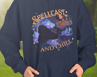 Gale Spellcast and Chill Hoodie Baldurs Gate 3 Hooded Sweatshirt BG3 Thirst Trap DND Merch Dungeons and Dragons Gale of Waterdeep Dekarios