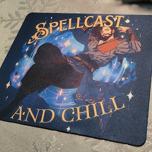 Gale Spellcast and Chill Mousepad Baldurs Gate 3 Schreibtisch Dekor BG3 Durst Falle Geschenk DND Merch Dungeons and Dragons Gale of Waterdeep Dekarios