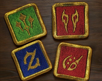 FFXIV Job 2X2in Iron-on Patch PC PS5 Console Decor Dawntrail video game gift Final Fantasy 14 FF14 Viper Pictomancer Backpack Jacket Patch