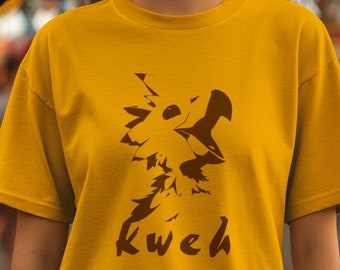 Final Fantasy Chocobo Tee Shirt - Kweh tshirt minimalist ffxiv ffvii ff14 ff7 gift her him dawntrail cloud tifa cute tonberry mount minion