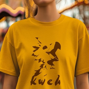Final Fantasy Chocobo Tee Shirt - Kweh tshirt minimalist ffxiv ffvii ff14 ff7 gift her him dawntrail cloud tifa cute tonberry mount minion