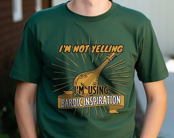 Baldur's Gate 3 Bardic Inspiration T-Shirt, Funny DND Tee