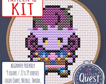 Alfira Cross Stitch Kit: Baldurs Gate 3 Beginner Pattern