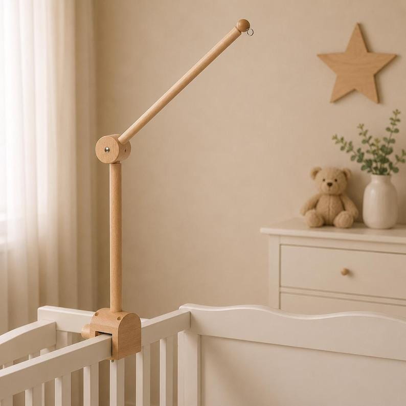 Felt Flower Baby Mobile | Neutral Daisy Crib Mobile | Boho Nursery ...