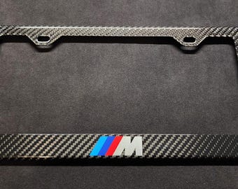 BMW M 100% Real Carbon Fiber License Plate Frame