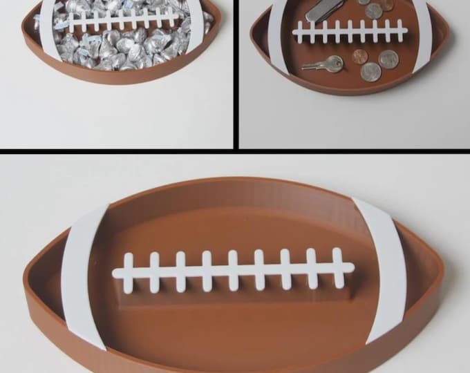 Football Shaped Snack Tray, Candy Dish, Catch-All Container