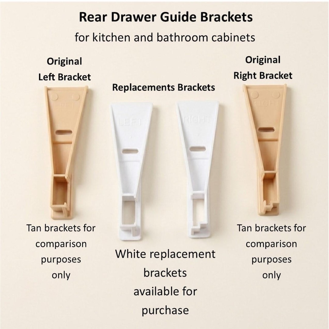 Drawer Guide Mounting Bracket Replacement, Kitchen Bathroom ...