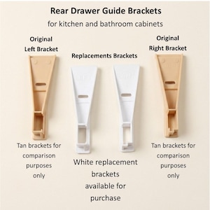 Drawer Guide Mounting Bracket Replacement, Kitchen Bathroom Discontinued Part