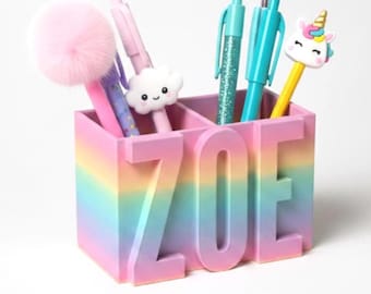 Personalized Name Pencil Holder: Desk Organizer