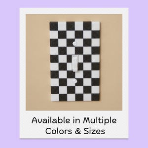 Light Switch Cover: Checkerboard