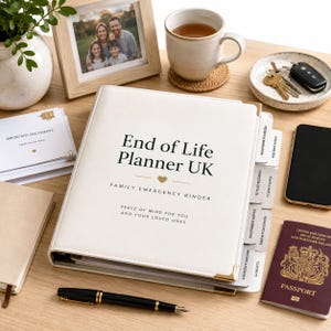 End of Life Planner UK | Family Emergency Binder | Legacy Binder | Final Wishes Organizer (Digital Download)