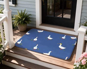 Geese Doormat, Farmhouse Entryway Decor, Non Slip Indoor Floor Mat, Goose Lover Housewarming Gift