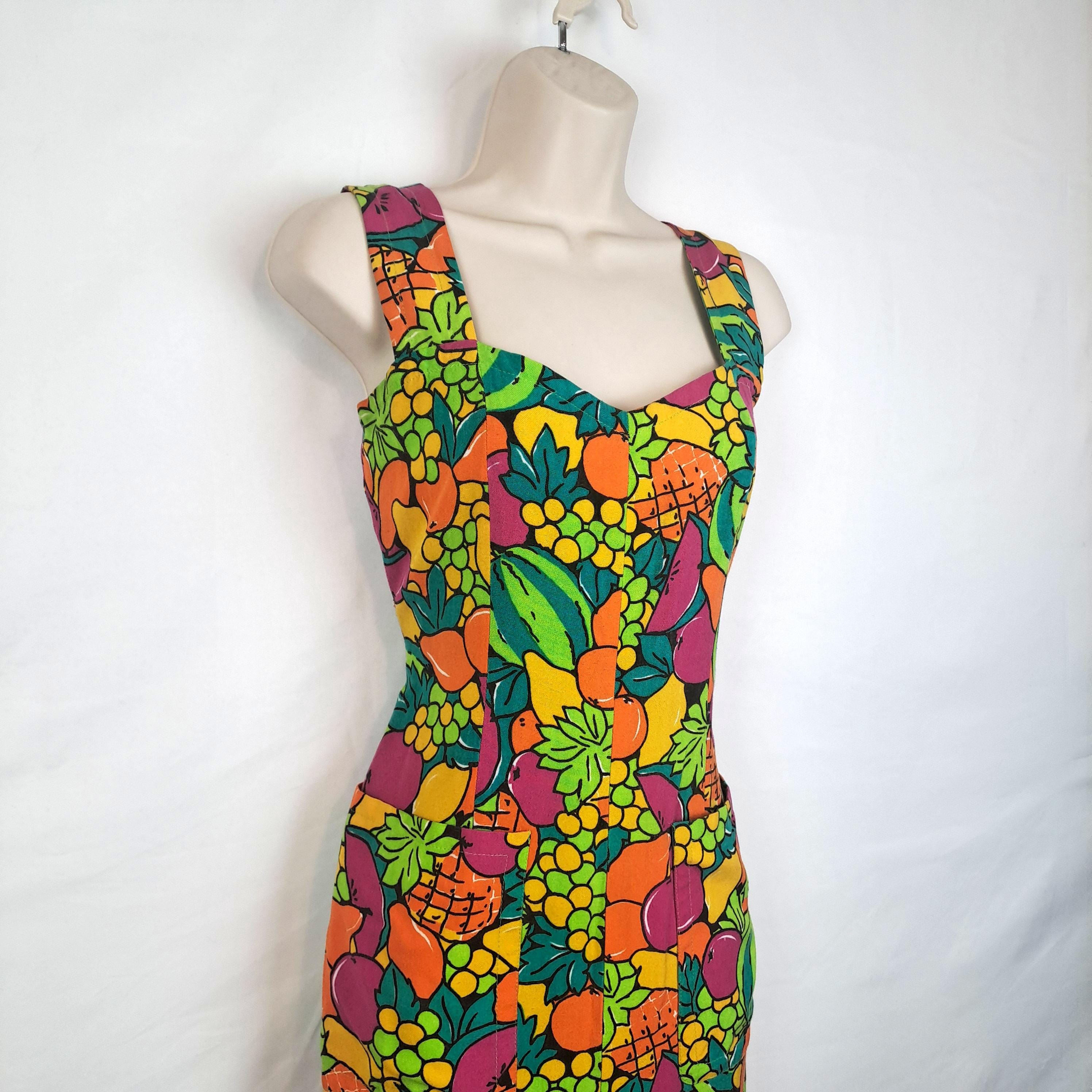 Vintage 80s Givenchy Tutti Frutti Dress - Etsy