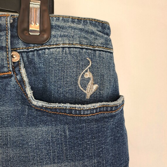 Vintage 2000s Baby Phat Low Rise Denim Bermuda Sh… - image 3