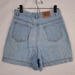 Vintage 90s High Waist Denim Shorts, Size 29 Waist image 2