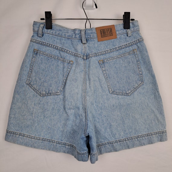 Vintage 90s High Waist Denim Shorts, Size 29 Waist - image 2