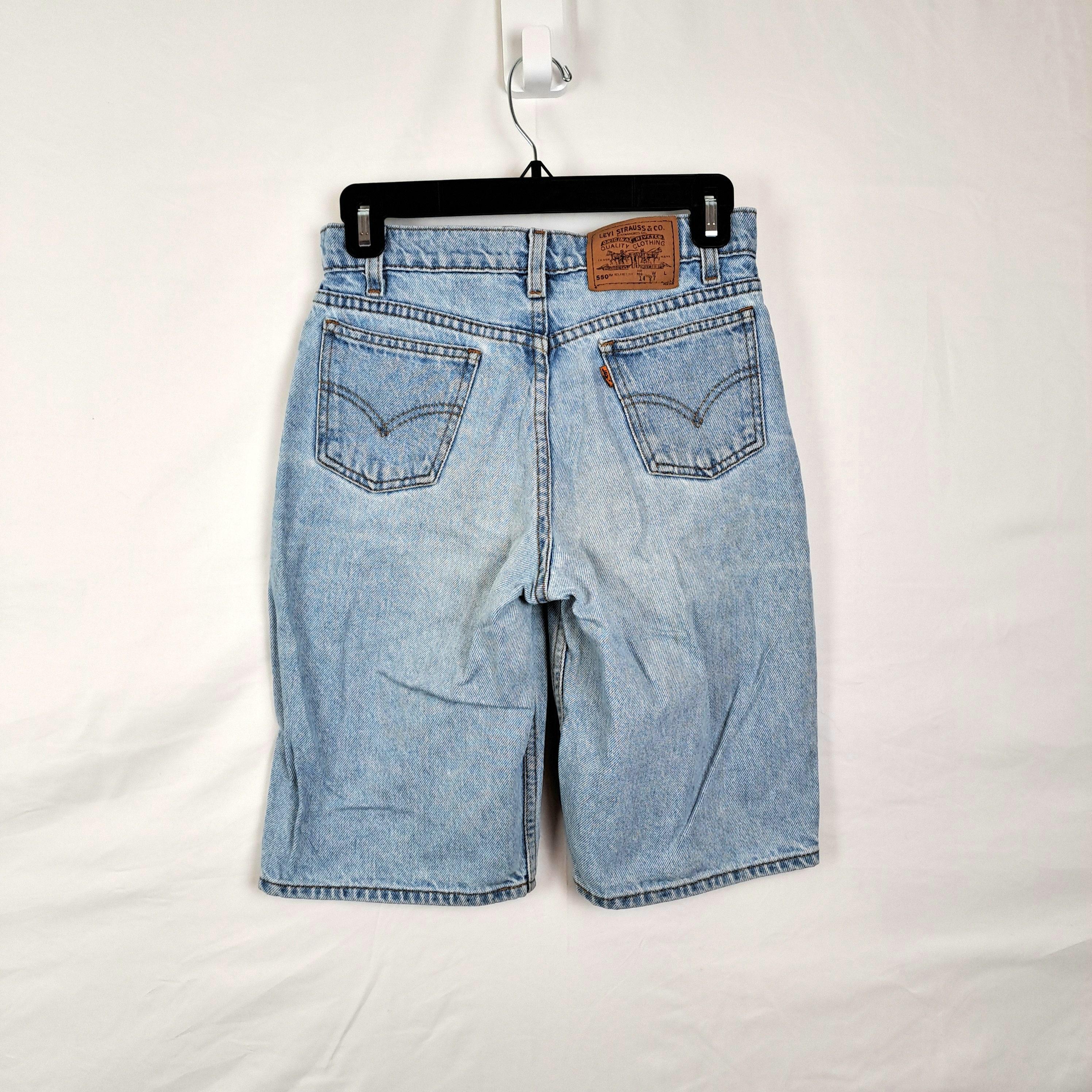 Vintage 90s Levi Strauss 550 High Waist Denim Shorts, Size