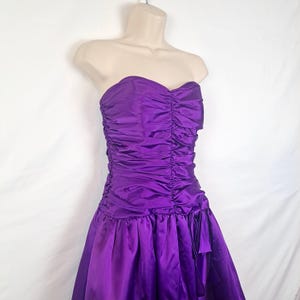 Purple Strapless Dress - Etsy Purple Strapless Dress - Etsy