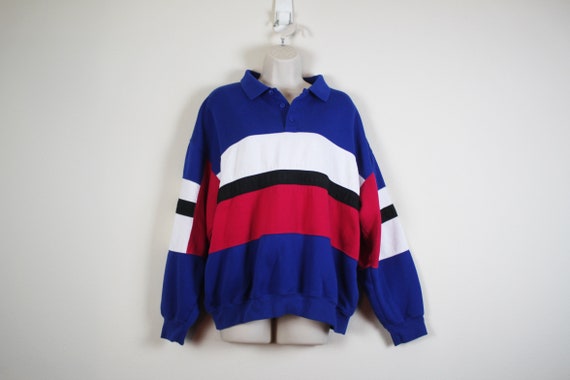 Vintage 80s / 90s Color Block Sweatshirt - image 2