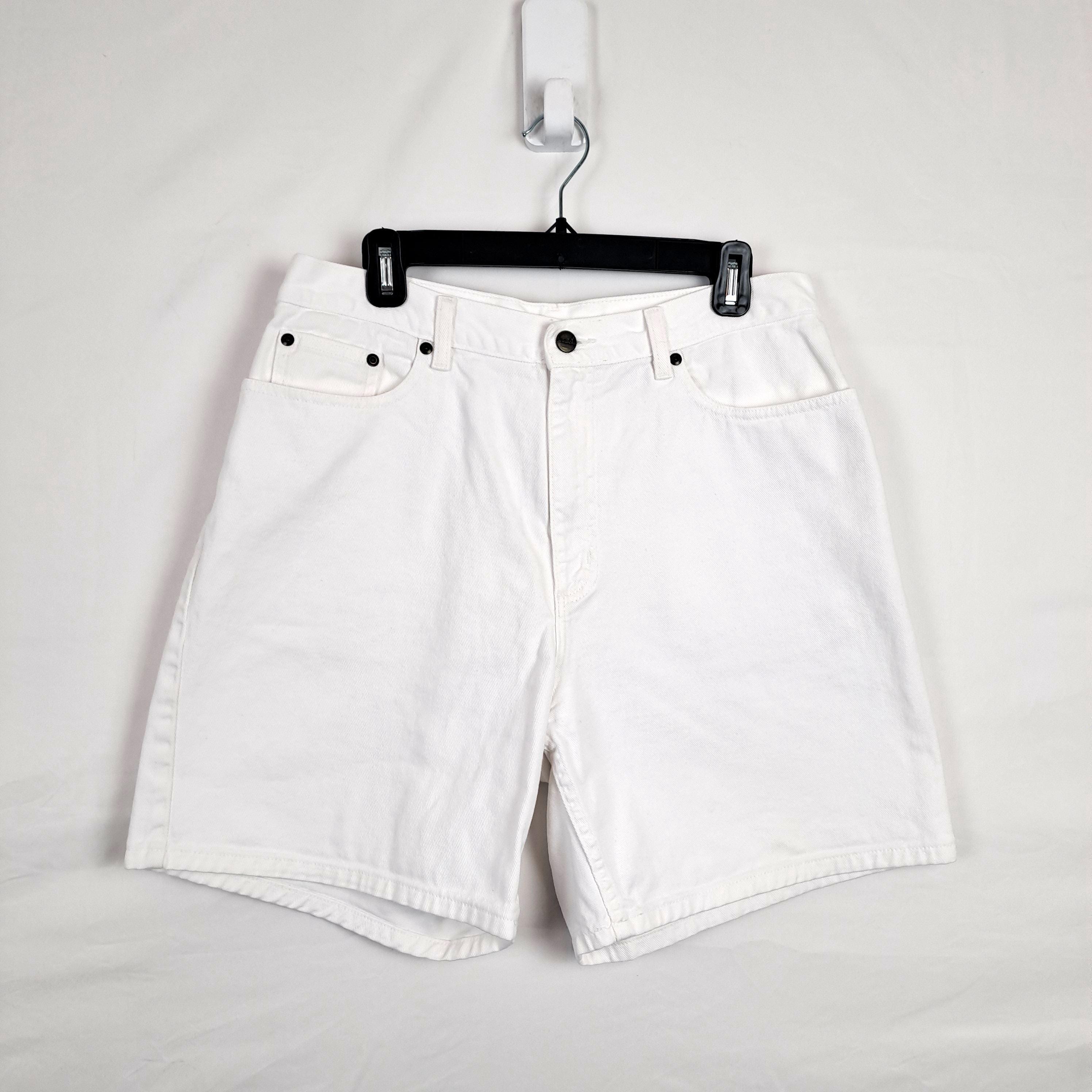 ◆BADEE◆ Jewelry Chain Shorts White Vintage 90s White High Rise Denim Shorts, Size 32 Waist - Etsy