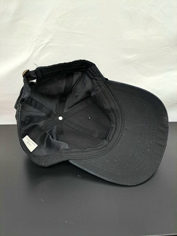 Vintage 1990s / Y2K Black Silky Hat - image 3
