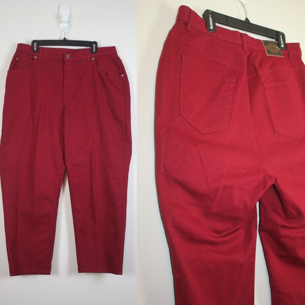 Mens Burgundy Jeans Etsy
