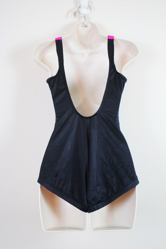 Vintage 1980s V-Stripe Swimsuit, Size Medium - image 4