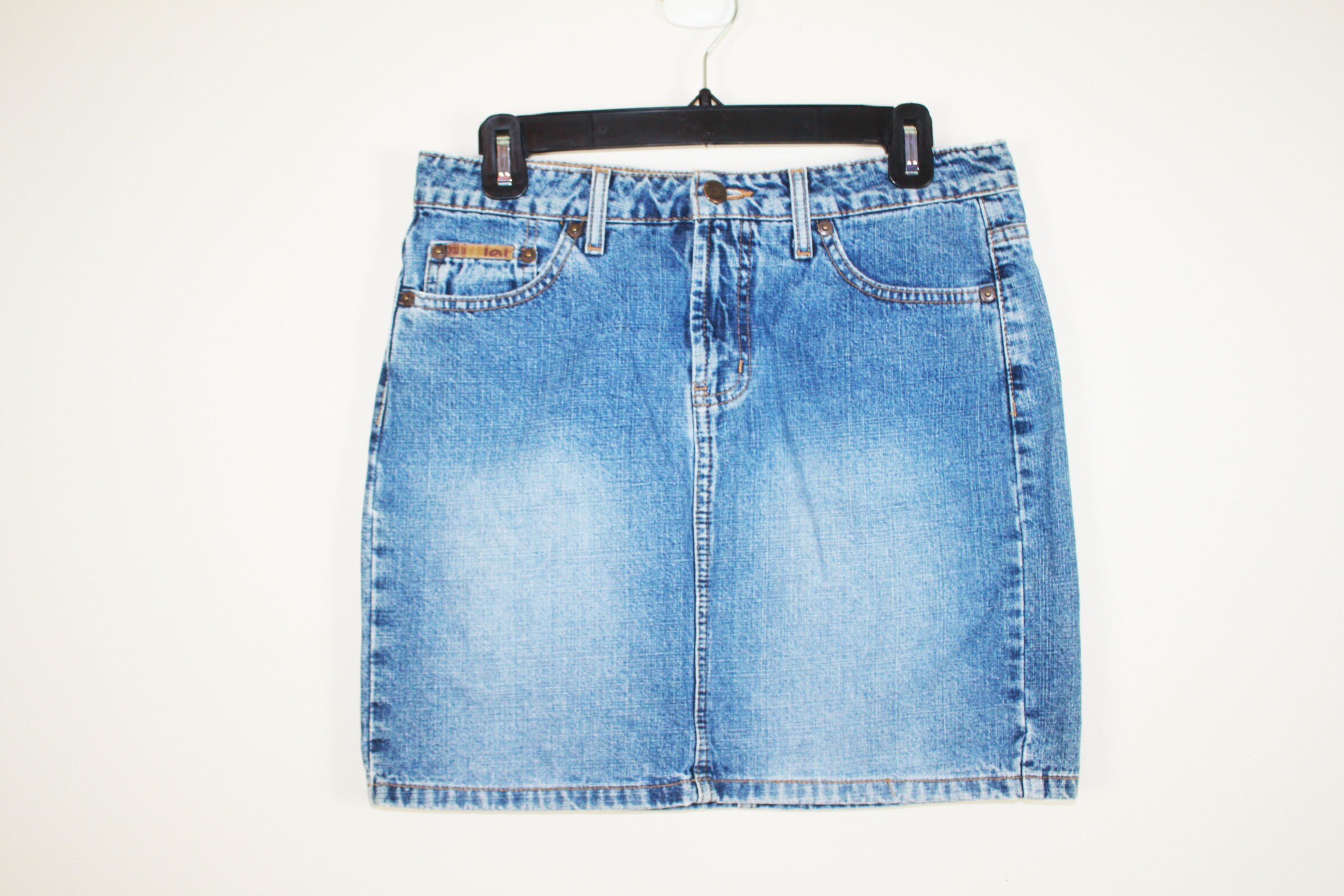 スカート 90s Euro remake denim short skirt y2k Vintage Y2K Denim Mini Skirt, Size Small - Etsy