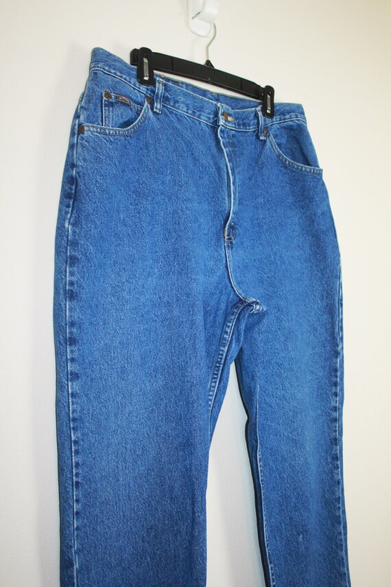 Vintage 1990s High Waist Jeans, Size 36 Waist - image 3