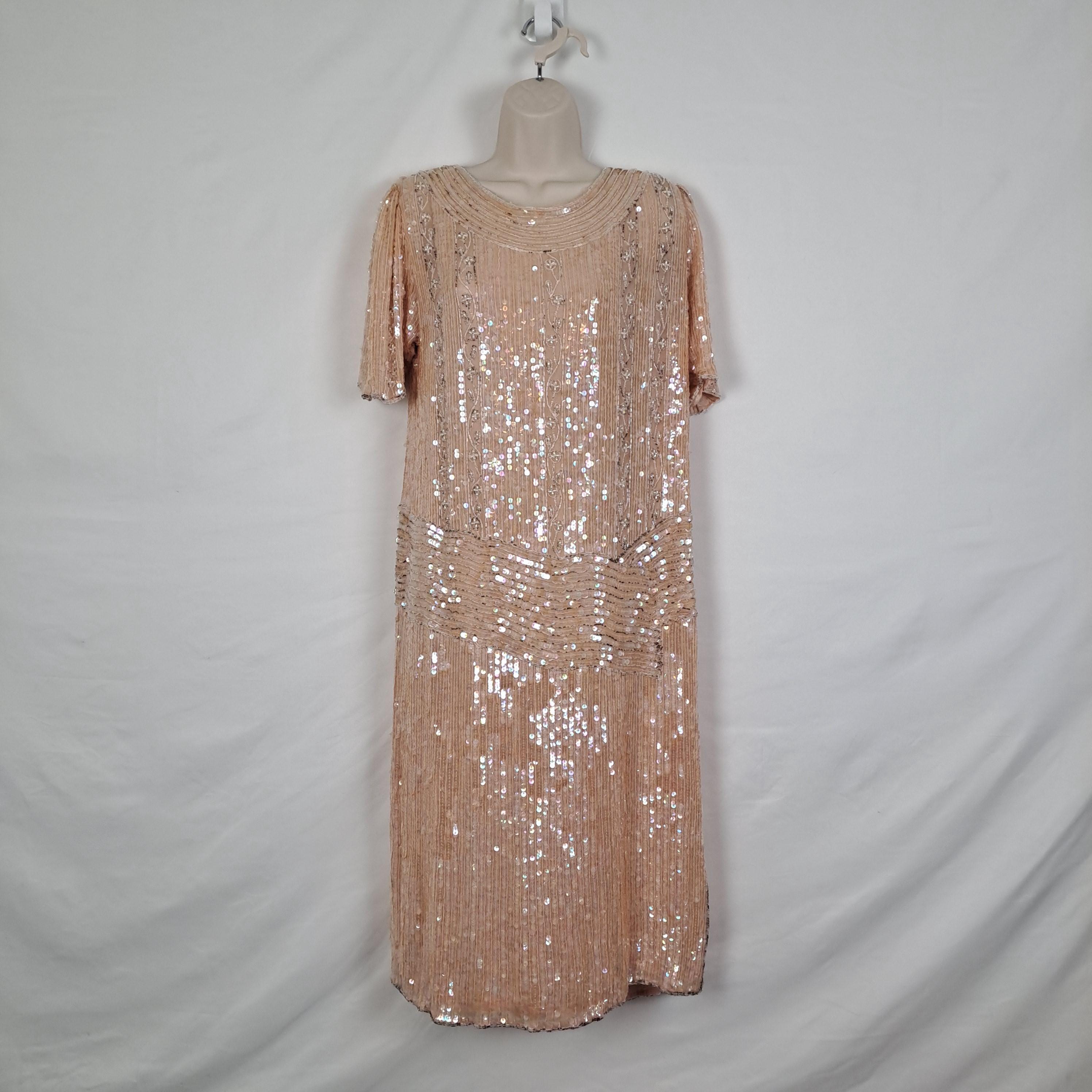 rose gold sequin t shirt dress Vintage Pink Hoco