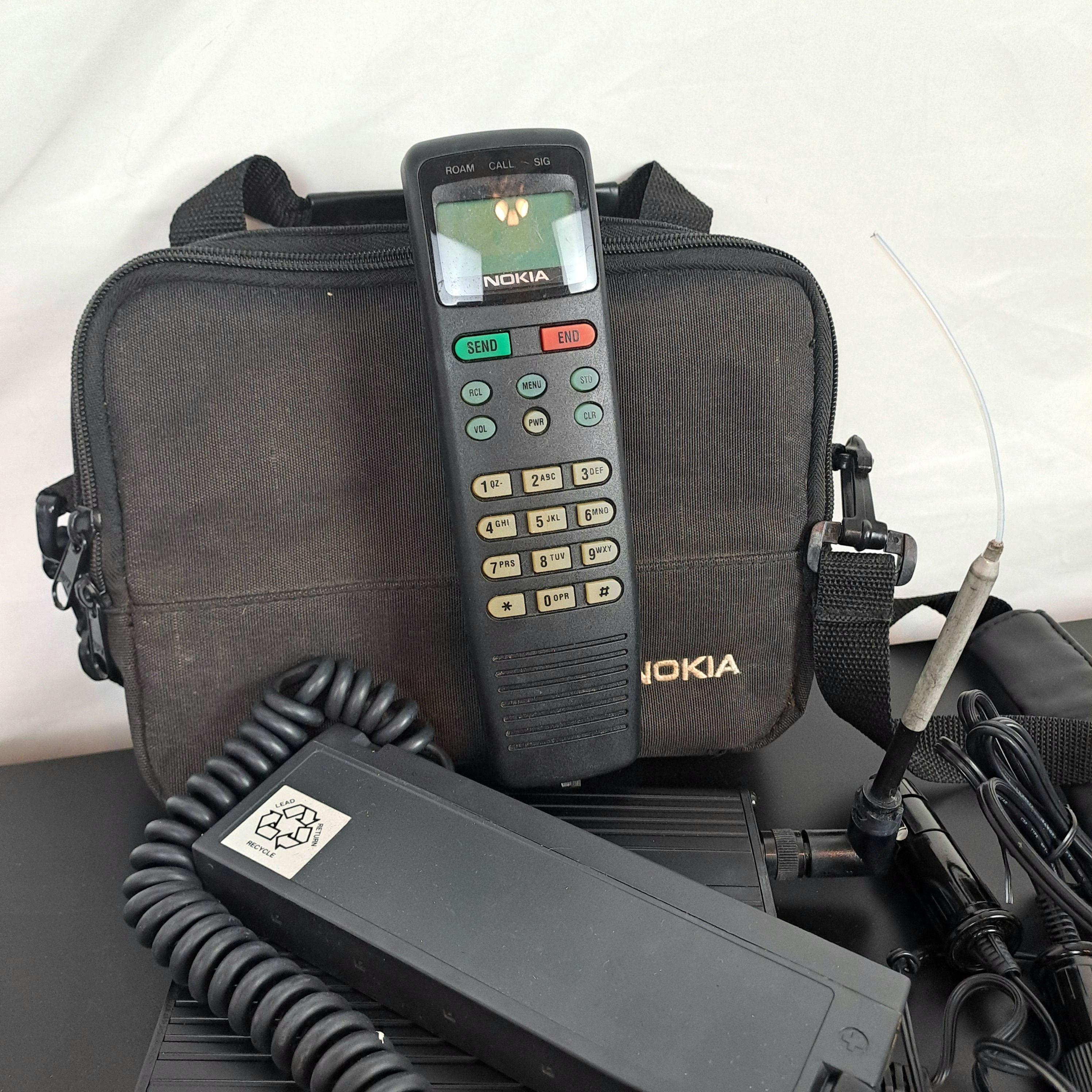 バッグ NOKIA Vintage 90s Nokia LX-12 1992 Cell Phone / Car Phone With