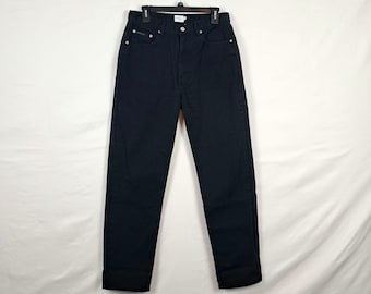 Vintage 90er Jahre Schwarze Calvin Klein High Rise Jeans, Größe 32 Taille