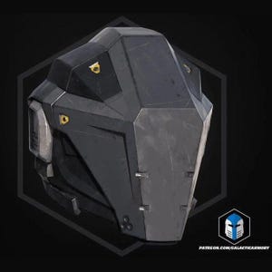 Helldivers 2 Null Cipher Helmet 1:1 Wearable Cosplay Kit or Painted
