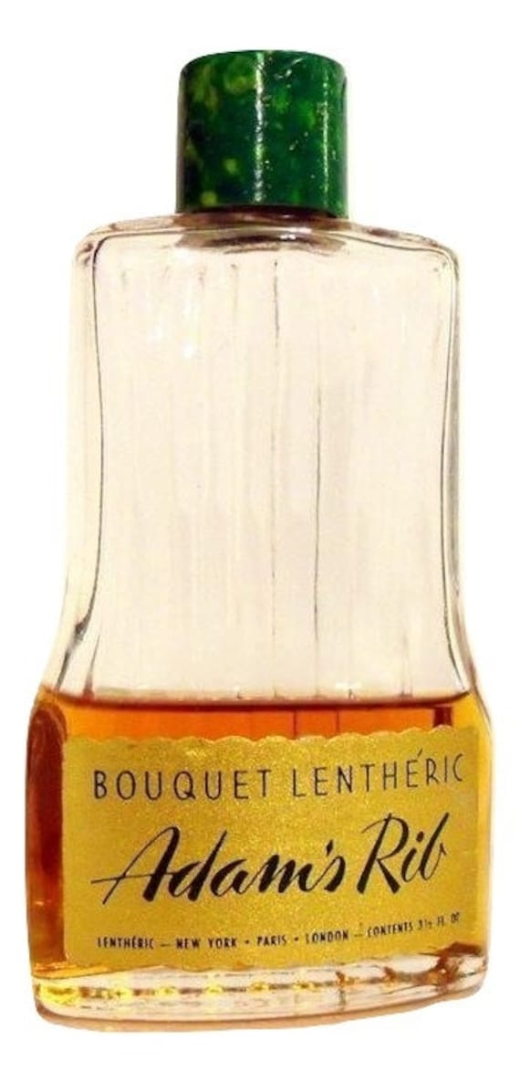 Vintage 1950s Adam s Rib by Lentheric 3.5 Oz Bouquet Lentheric