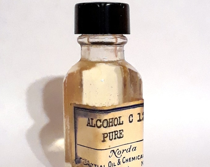Vintage 1930s 5ml Alcohol C12 Pure Dodecanol Lauryl Alcohol PERFUME BASE Earthy Soapy Fatty Waxy Green