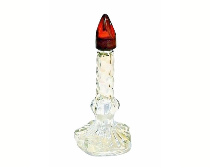Vintage Sleeping Perfume by Schiaparelli 1 Dram Parfum Miniature Mini 1940s Figural Candlestick Bottle