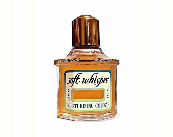 Vintage Soft Whisper by Tussy Perfume 2 oz (60ml) Moisturizing Cologne Splash 1960s DISCONTINUED