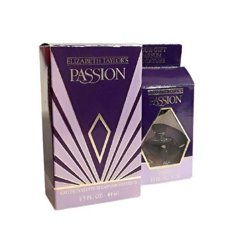 Vintage Passion Perfume by Elizabeth Taylor 1.5 oz Eau de Toilette Spray and Mini Set 1990s Formula image 1