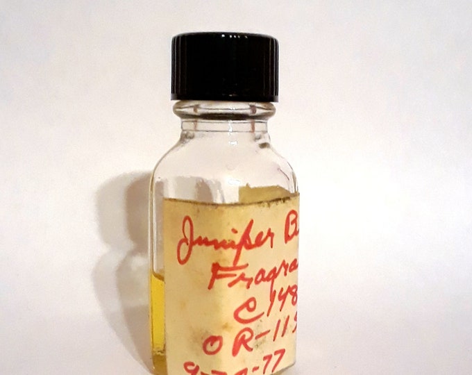 Vintage 1970s 12ml Juniper Berry Fragrance PERFUME BASE Accord Creation Essential Oil Perfumery Candle Making