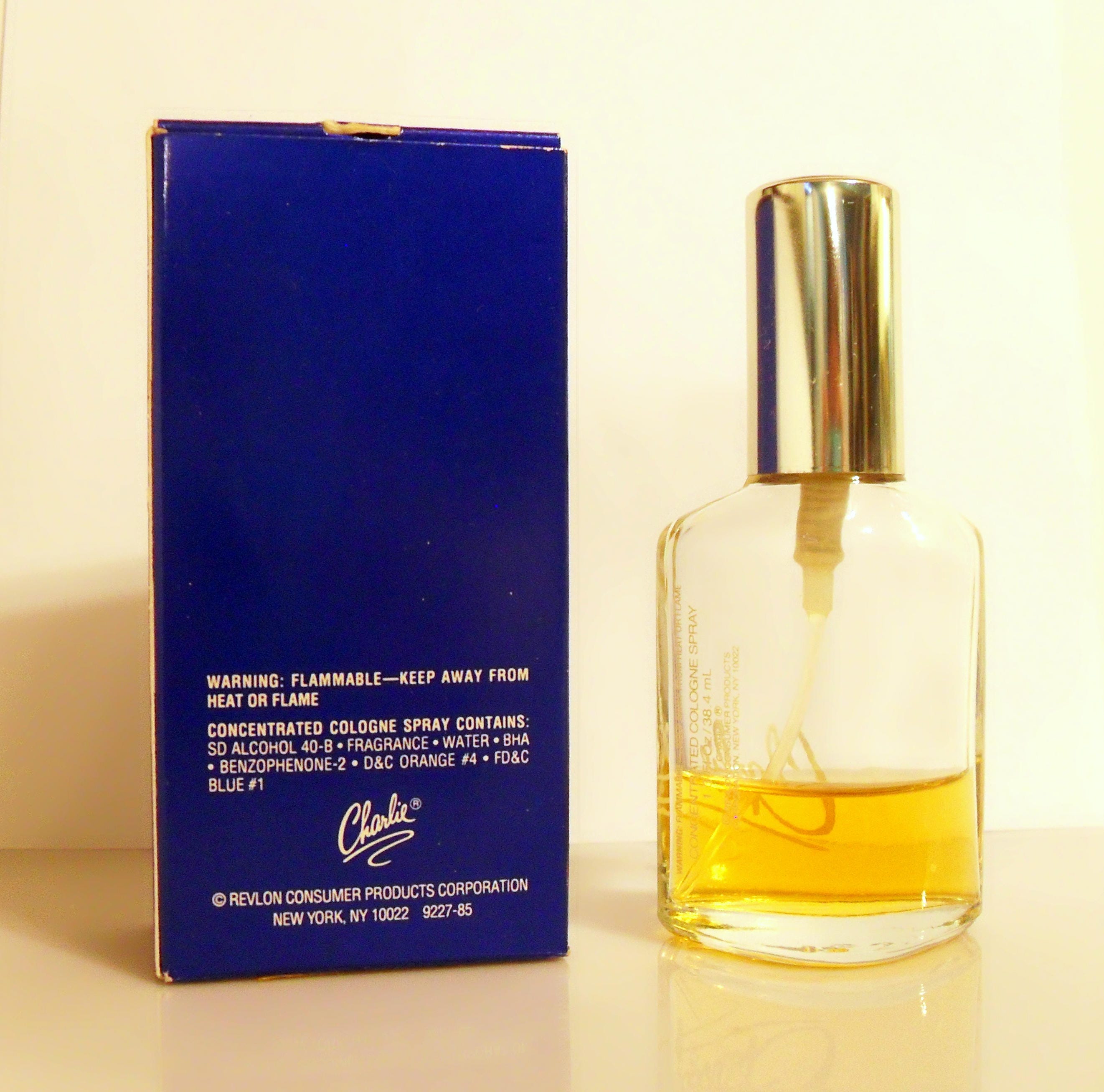Vintage 1980s Charlie By Revlon 1 3 Oz Cologne Spray And Box Perfume
