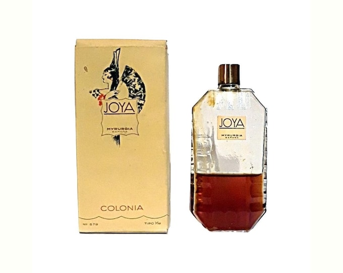 Vintage Joya by Myrurgia Perfume 1 oz (30ml) Cologne Splash 1950s Colonia and Box