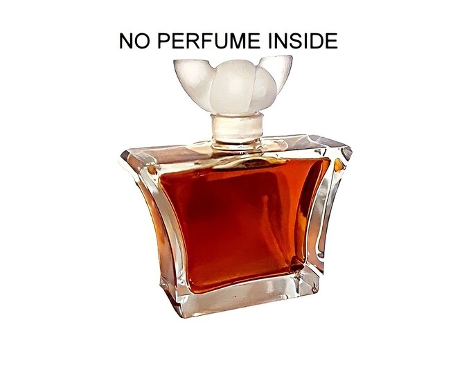 Vintage 1940s Dark Brilliance by Lentheric Parfum Heavy Cut Crystal Large Factice Dummy Perfume Bottle