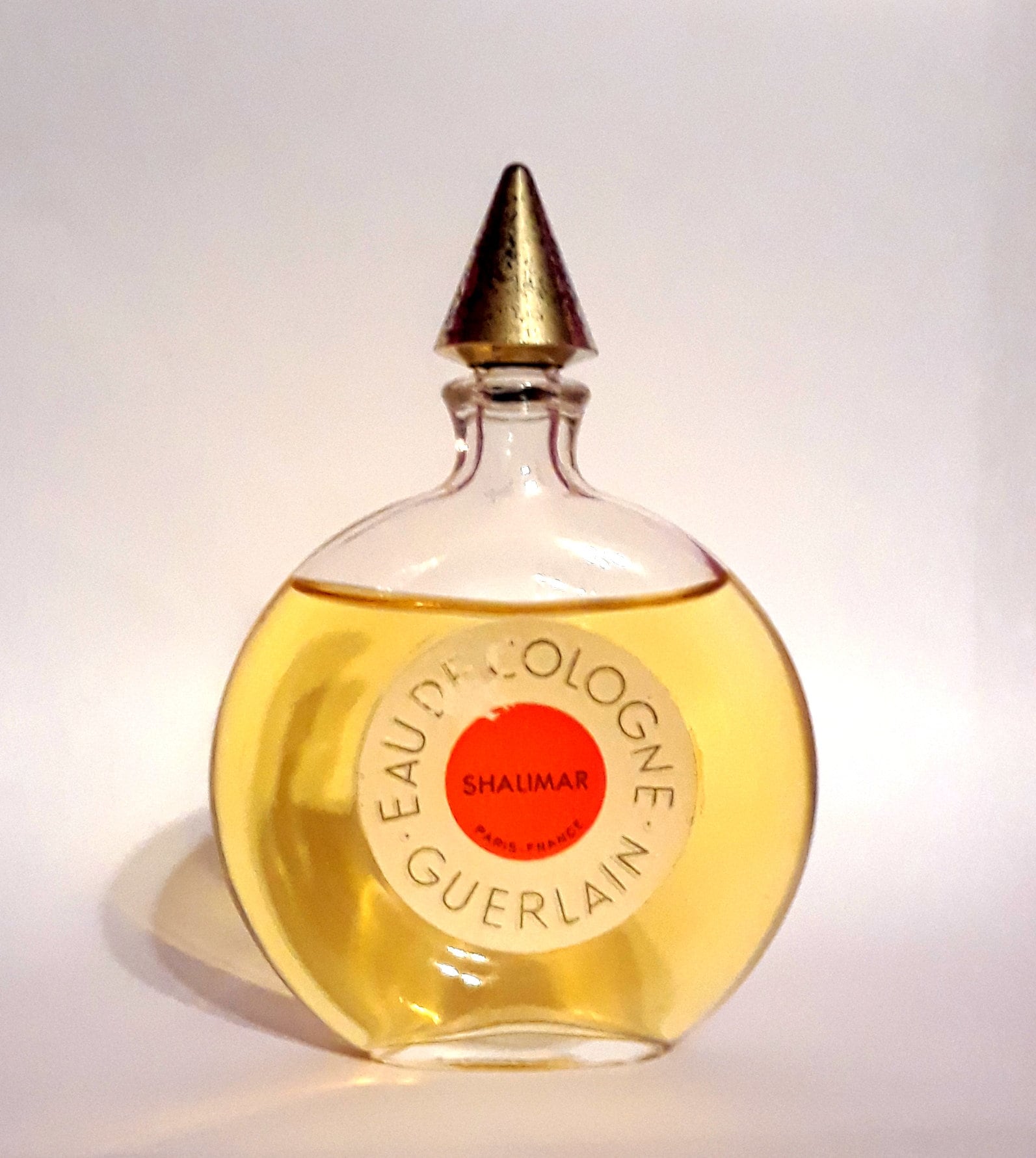 Vintage 1950s Shalimar 1 oz (30ml) Eau de Cologne Splash PERFUME
